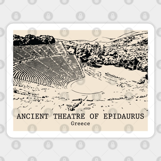 Ancient Theatre of Epidaurus - Greece Magnet by Lakeric